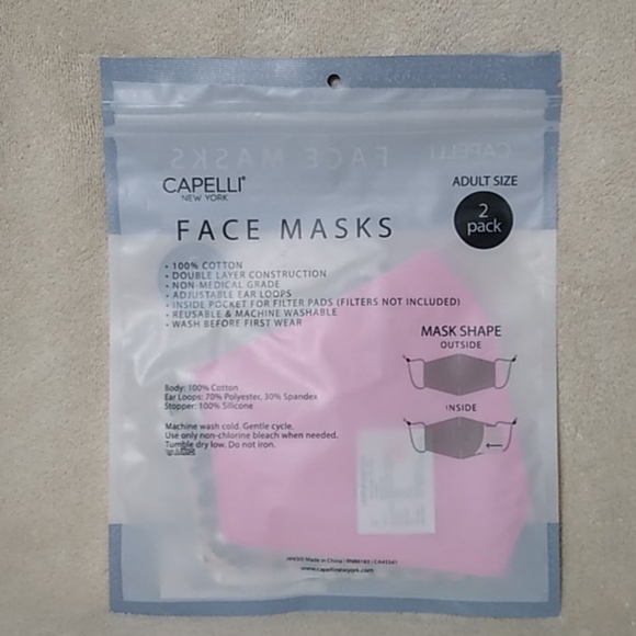 Capelli New York 2-Pack Face Masks - Picture 5 of 5